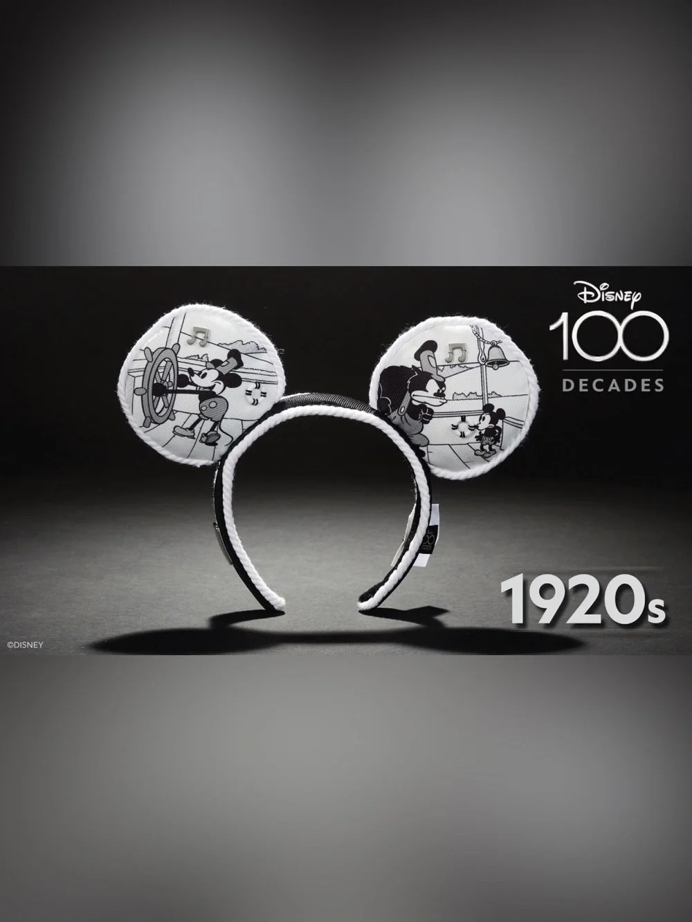 Disney100 Decades Collection 1920’s Steamboat Willie Ear Headband
